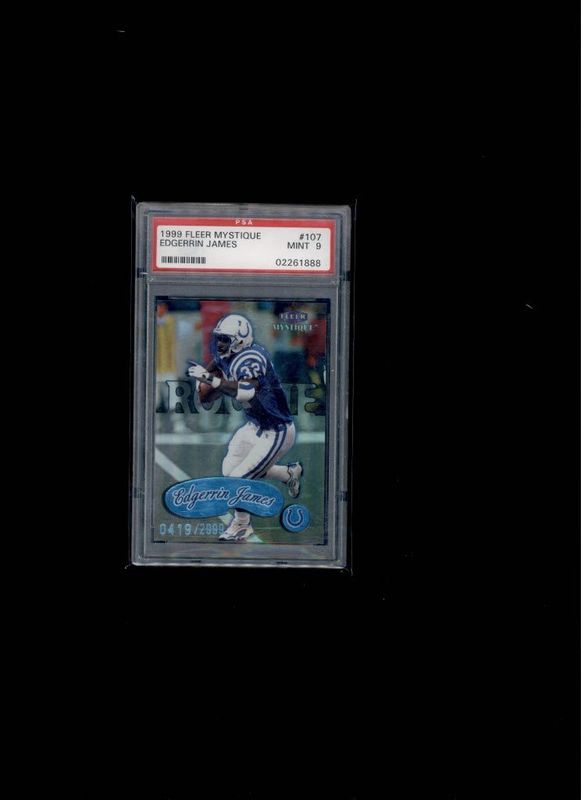 1999 Fleer Mystique Edgerrin James PSA 9