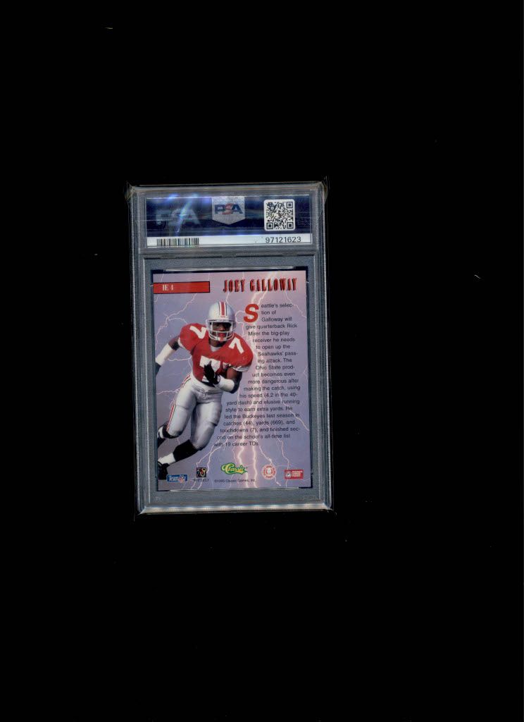1995 Classic Joey Galloway PSA 9