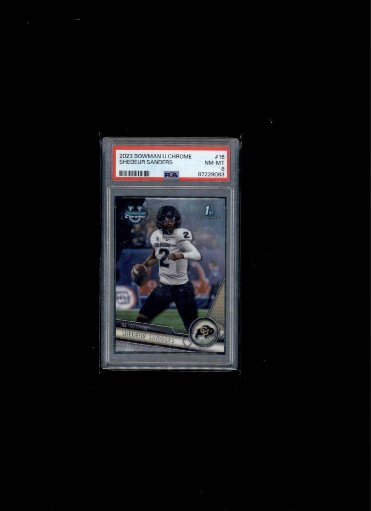 2023 Bowman U Chrome Shedeur Sanders PSA 8