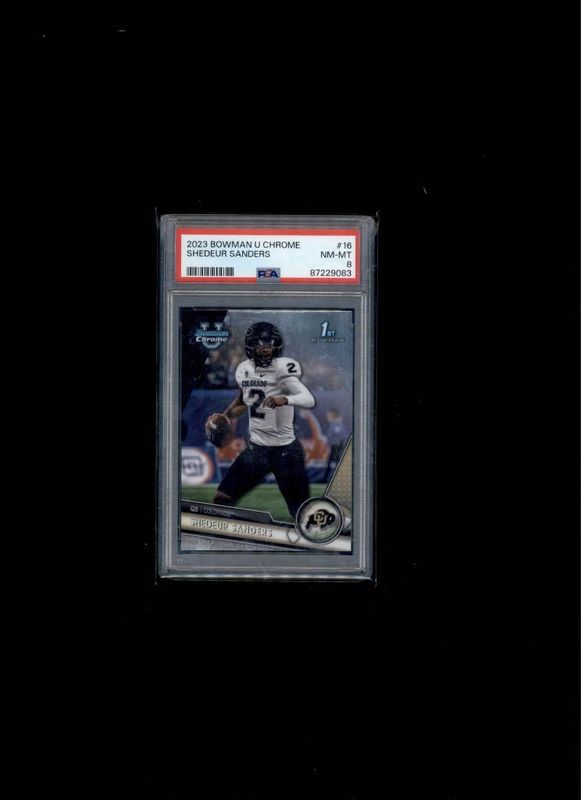 2023 Bowman U Chrome Shedeur Sanders PSA 8