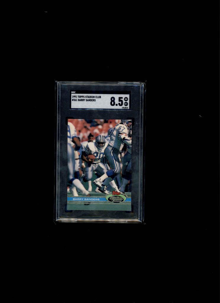 1991 Topps Stadium Club Barry Sanders SGC 8.5
