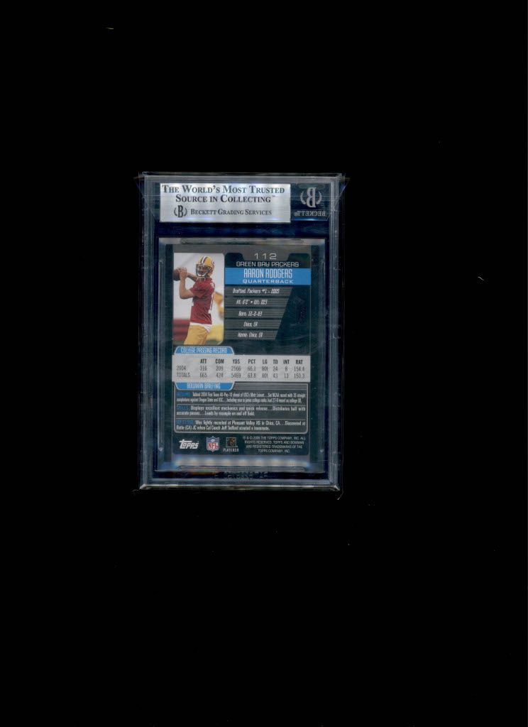 2005 Bowman Aaron Rogers BCG 9
