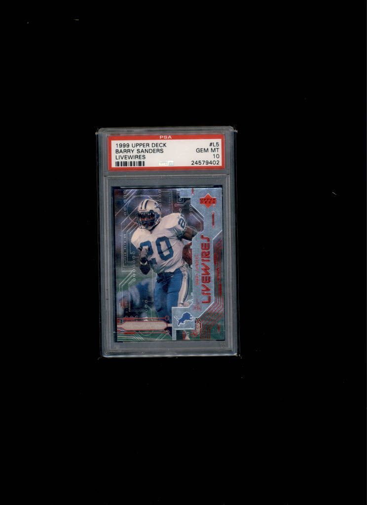 1999 Upper Deck Livewires Barry Sanders PSA 10