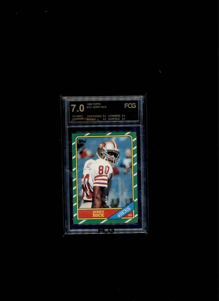 1986 Topps Jerry Rice FCG 7