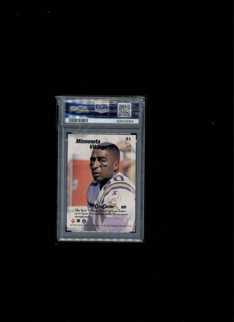 1998 Collectors Edge Cris Carter PSA 9
