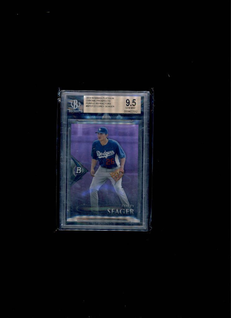 2014 Bowman Platinum Corey Seager BGC 9.5
