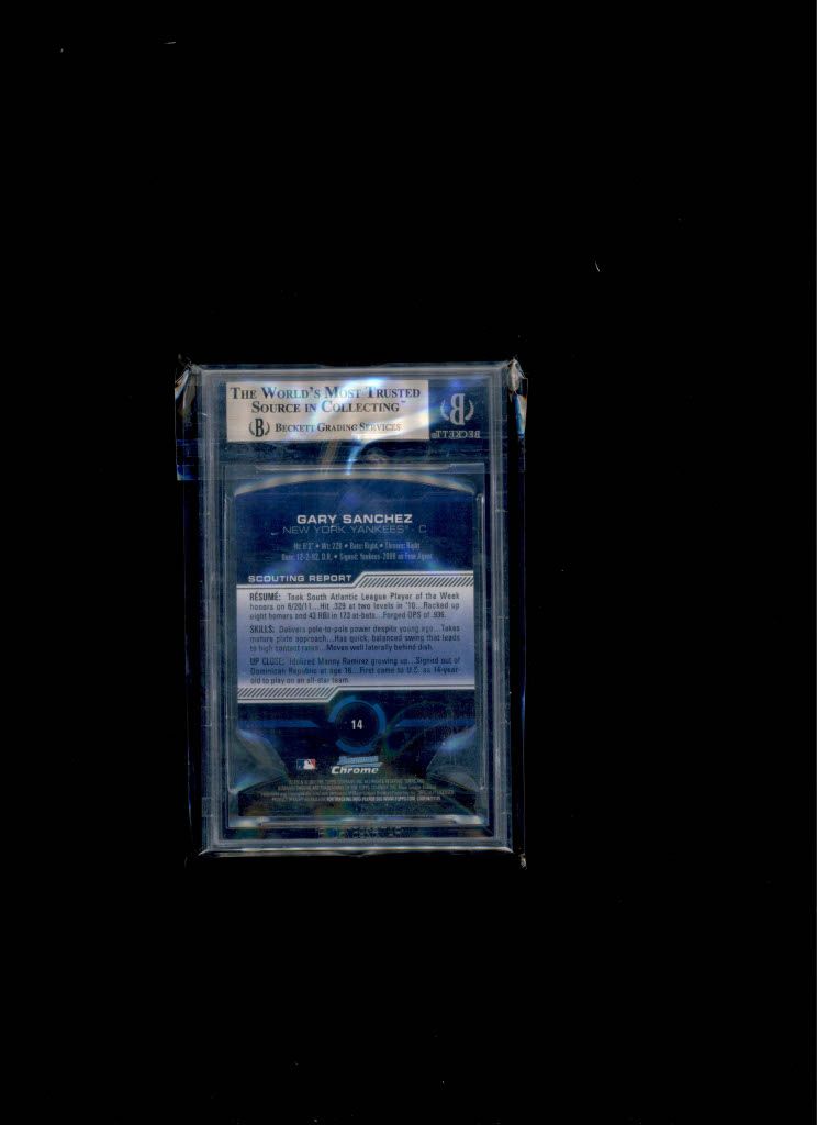 2011 Bowman Chrome Gary Sanchez BGC 9.5