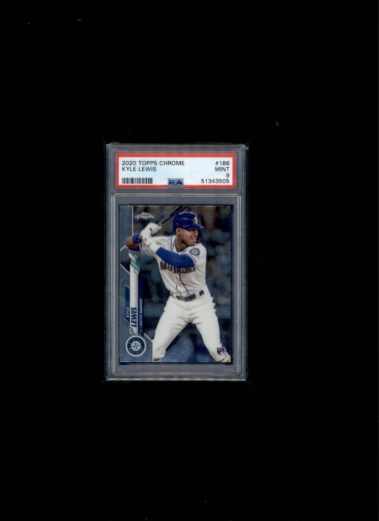 2020 Topps Chrome Kyle Lewis PSA 9