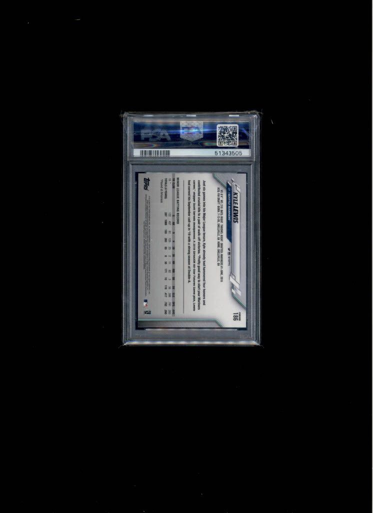 2020 Topps Chrome Kyle Lewis PSA 9