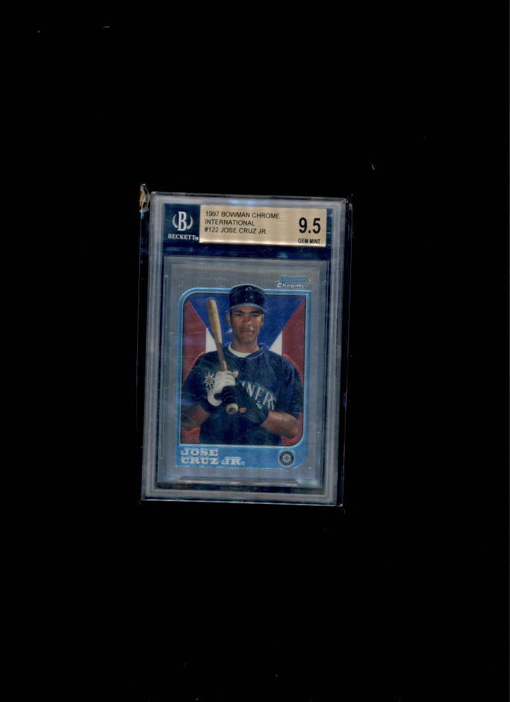 1997 Bowman Chrome International Jose Cruz JR BGC 9.5