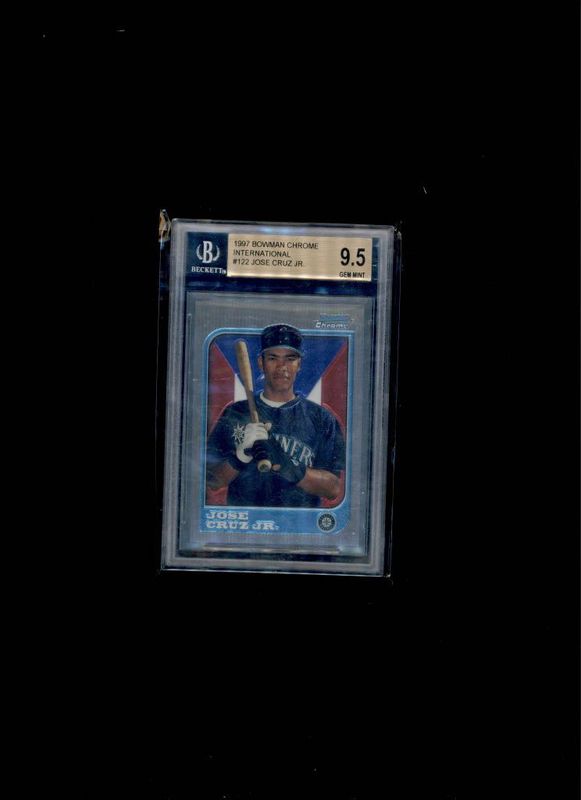 1997 Bowman Chrome International Jose Cruz JR BGC 9.5