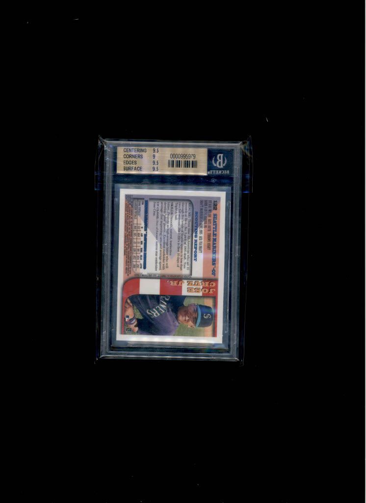1997 Bowman Chrome International Jose Cruz JR BGC 9.5