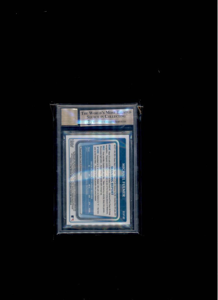 2011 Bowman Chrome Draft Auto Michael Fulmer BGC 9.5 AUTO 10