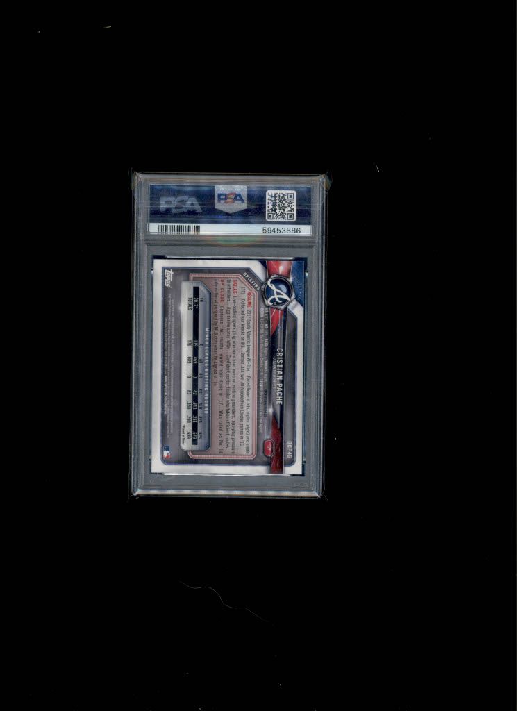 2018 Bowman Cristian Pasche PSA 9
