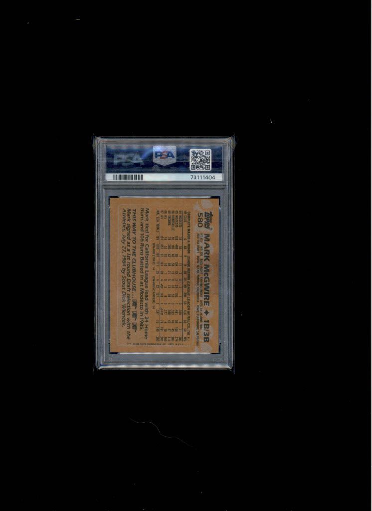 1988 Topps Mark McGwire PSA 6