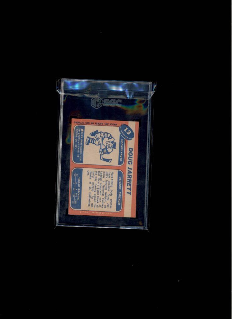 1968-69 Topps Doug Jarrett SGC 3.5