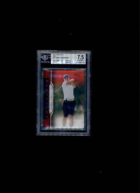 2021 -Upper Deck Artifacts Red 90/249 Annika Sorenstam BGS NM+ 7.5
