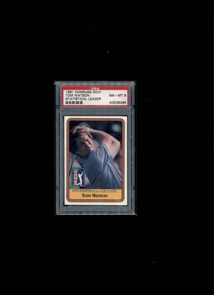 1981 Donruss Golf Tom Watson PSA NM-MT 8