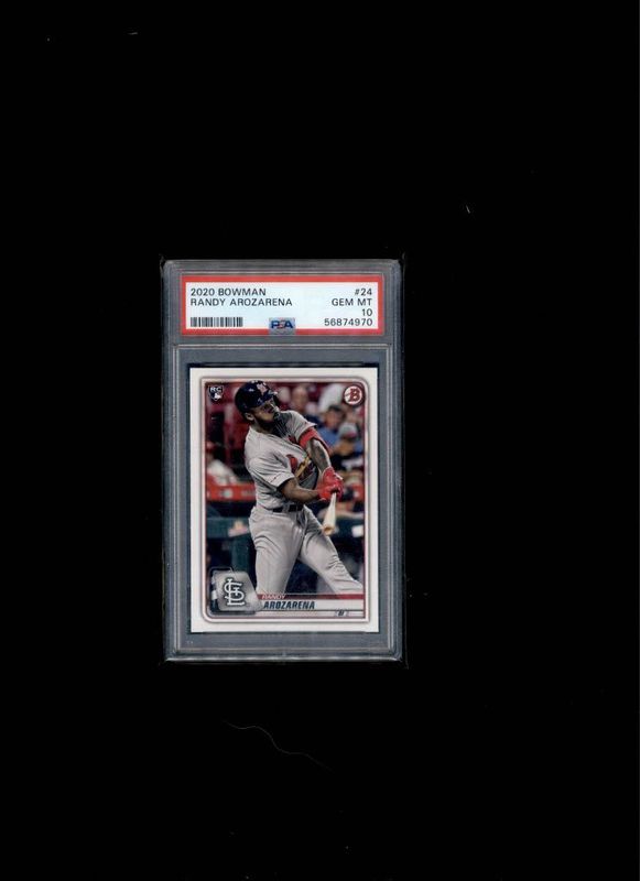2020 BOWMAN #24 RANDY AROZARENA PSA 10