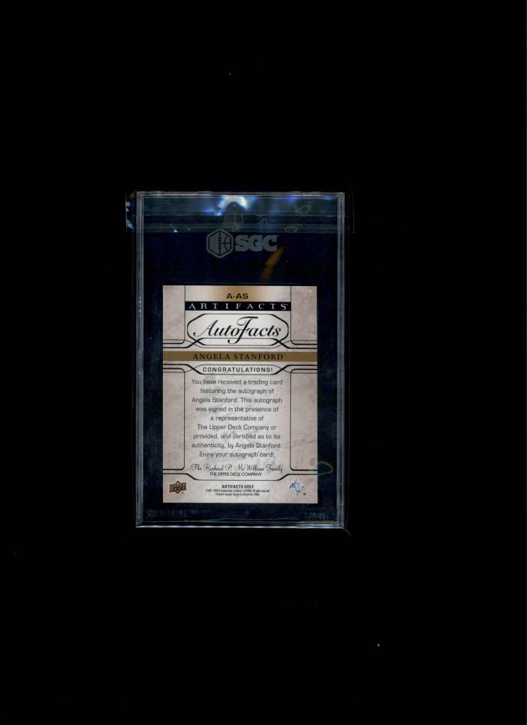 2021 Upper Deck Artifacts Auto Angela Stanford SGC MINT+ 9.5