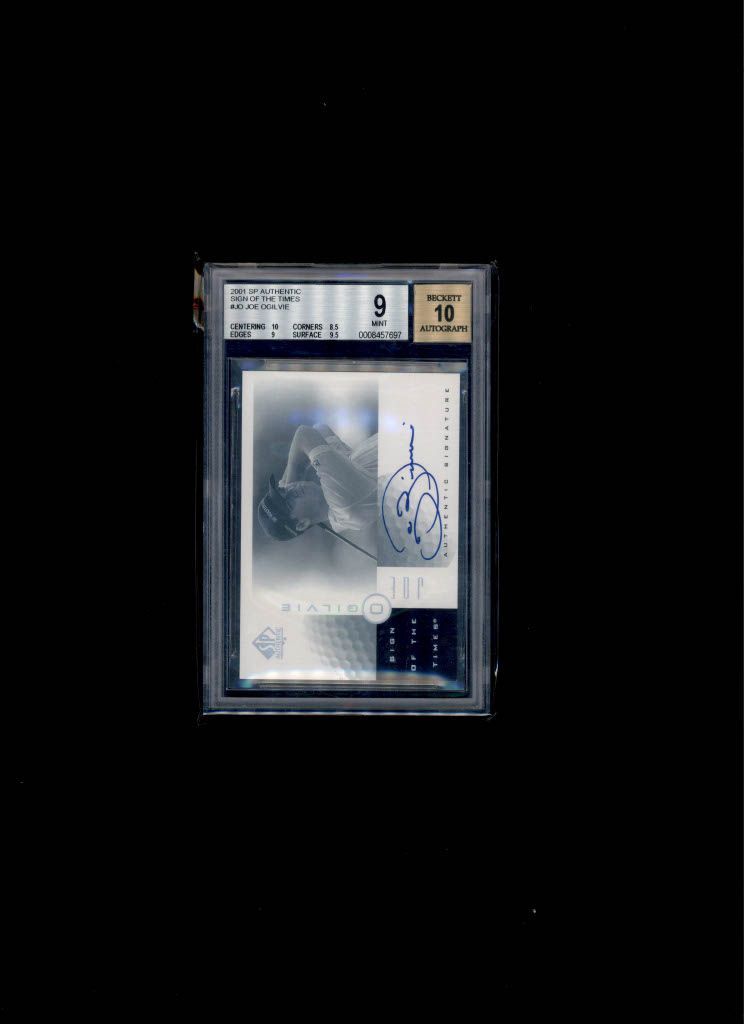 2001 SP Authentic Sign of the Times Auto Joe Ogilvie BGC MINT 9 Auto 10