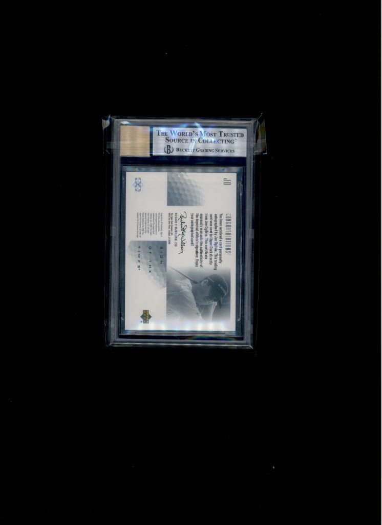 2001 SP Authentic Sign of the Times Auto Joe Ogilvie BGC MINT 9 Auto 10