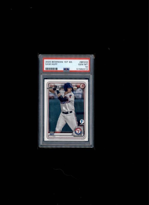 2020 Bowman 1st ED Sam Huff PSA 10