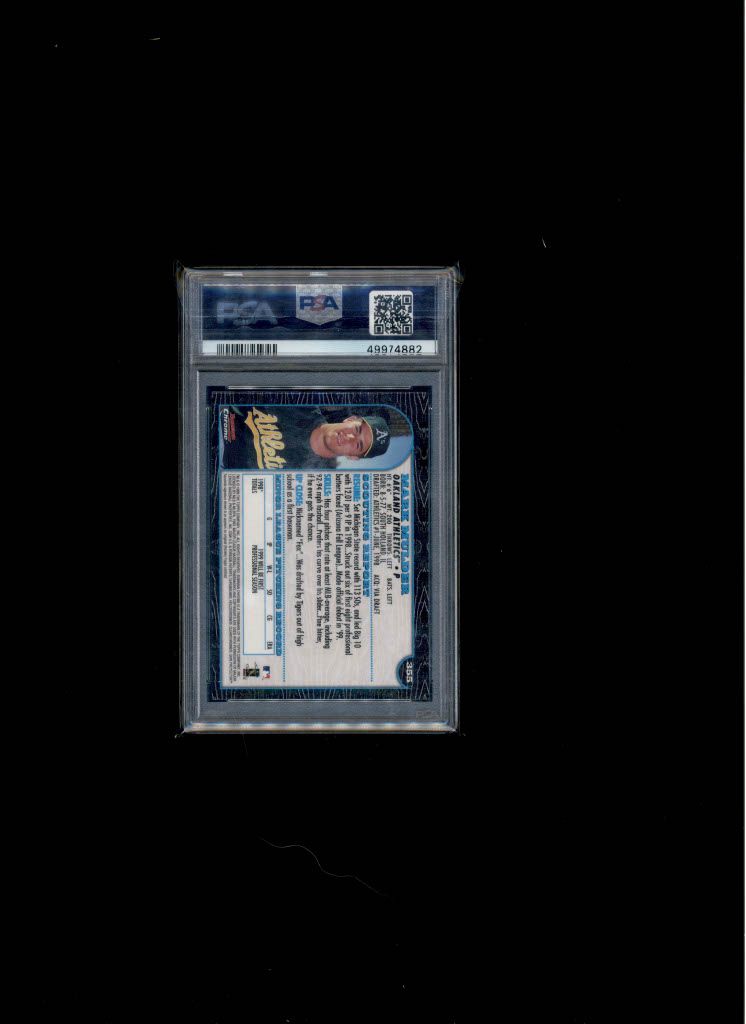 1999 Bowman Chrome Mark Mulder PSA 9