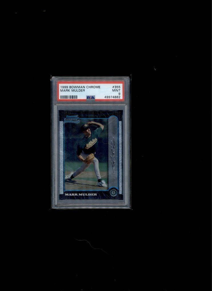 1999 Bowman Chrome Mark Mulder PSA 9