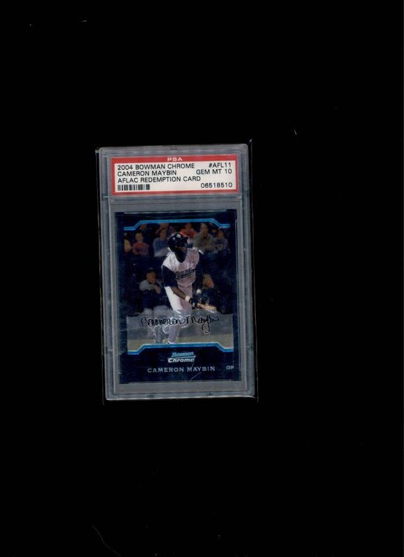 2004 BOWMAN CHROME #AFL11 CAMERON MAYBIN PSA GEM MT 10