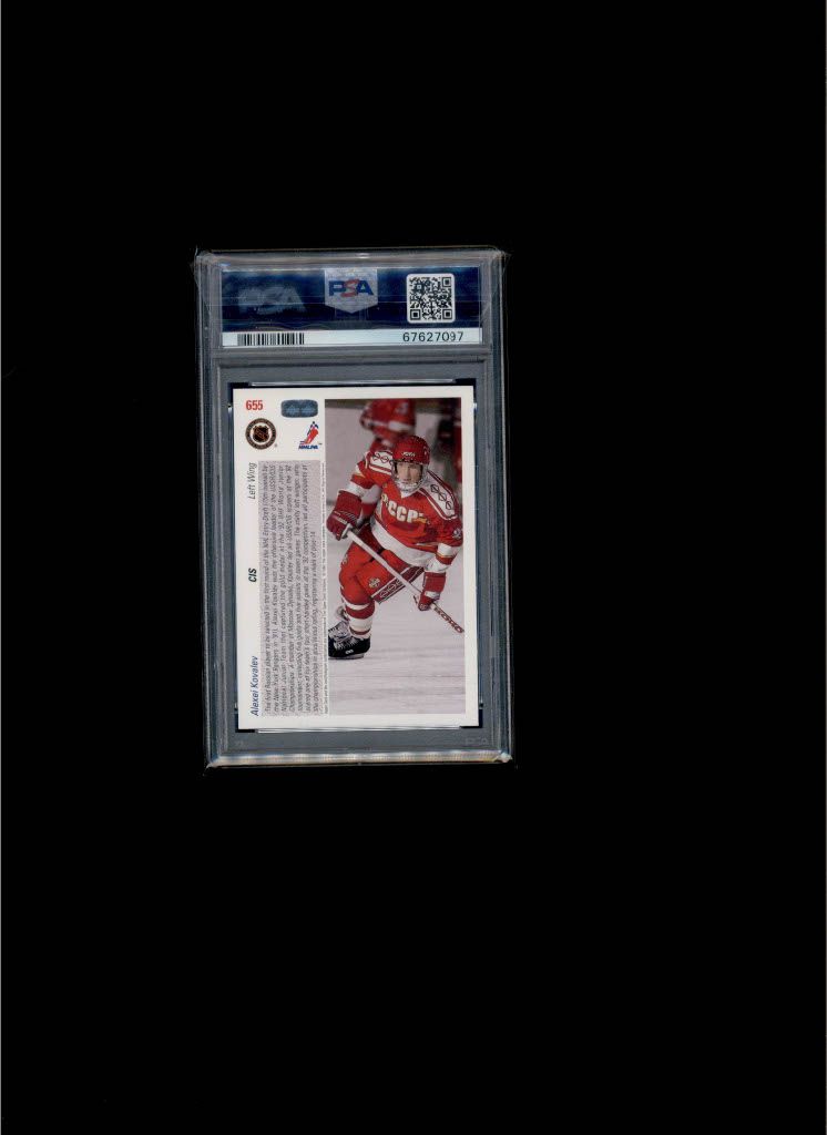 1991 Upper Deck Alexei Kovalev PSA 8