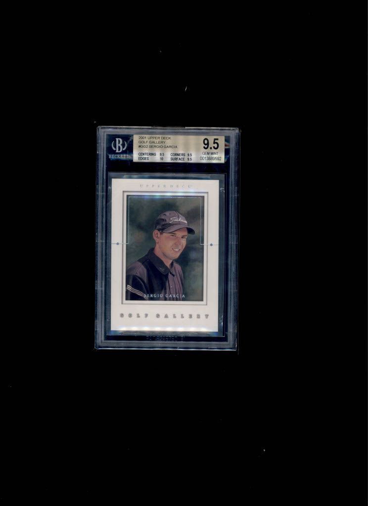 2001 Upper Deck Golf Gallery Sergio Garcia Rookie BGC GEM MINT 9.5