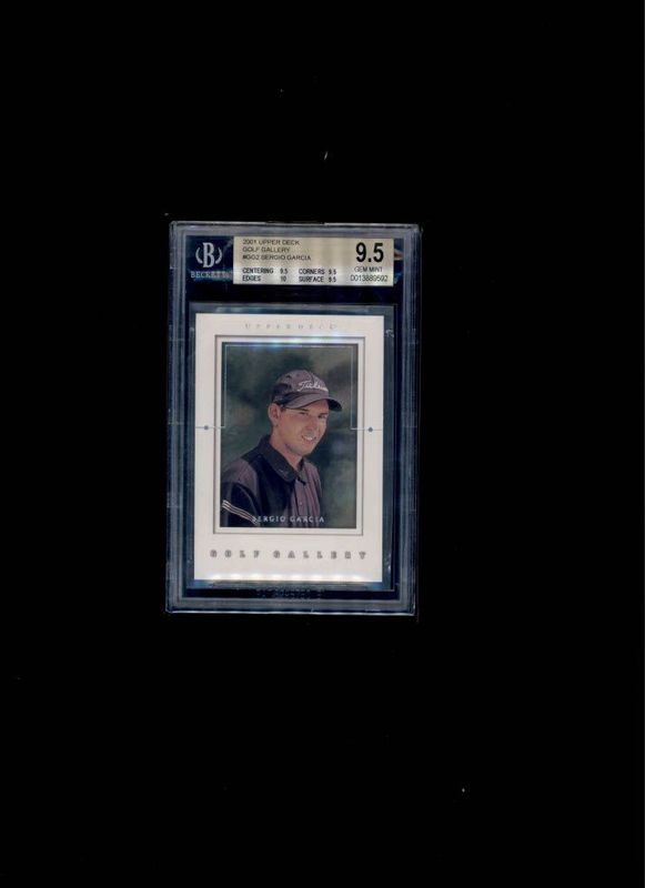 2001 Upper Deck Golf Gallery Sergio Garcia Rookie BGC GEM MINT 9.5