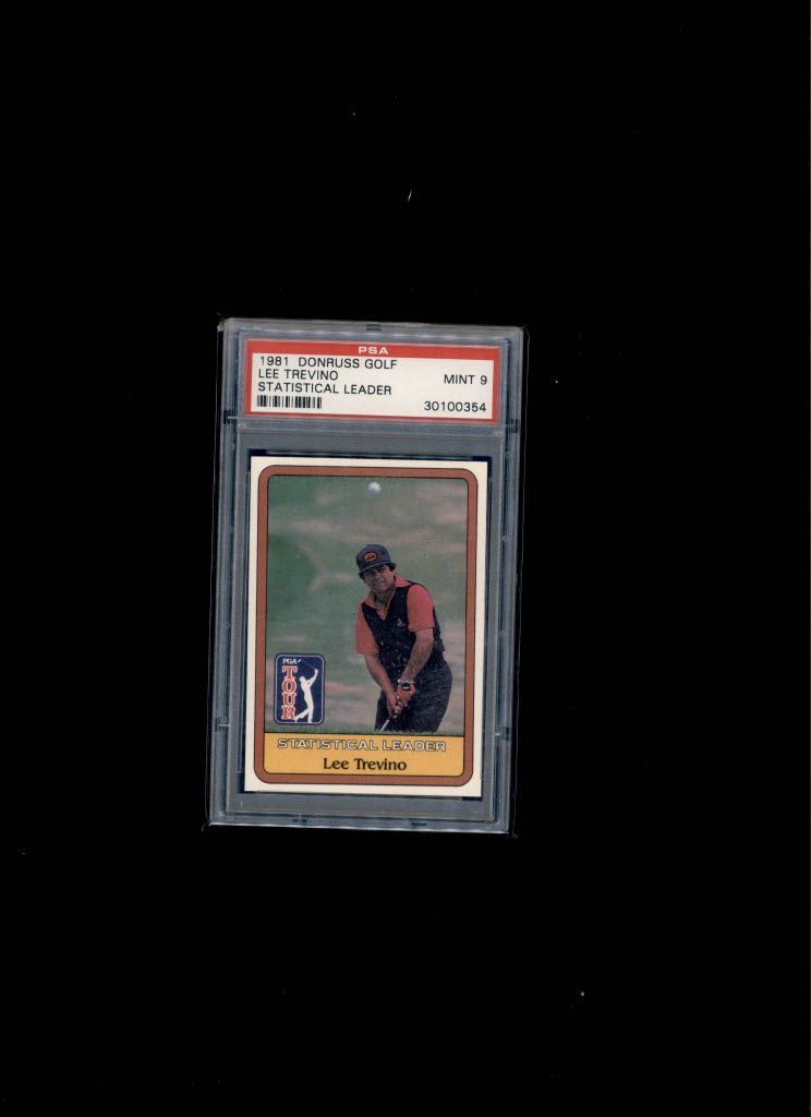 1981 Donruss Golf Statistical Leader Lee Trevino PSA MINT 9