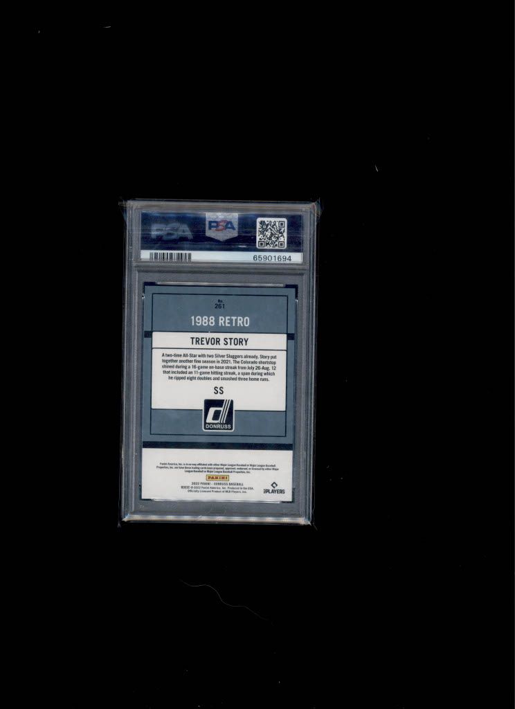 2022 Donruss Trevor Story PSA 10