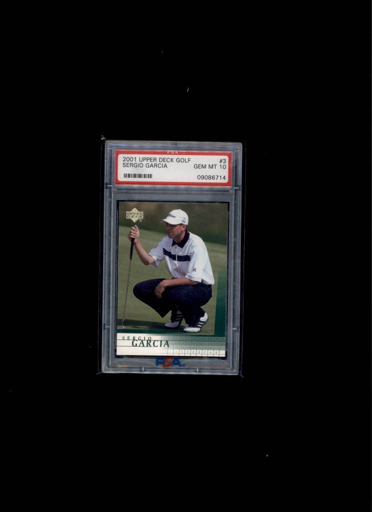 2001 Upper Deck Golf Gallery Sergio Garcia Rookie PSA GEM MINT 10