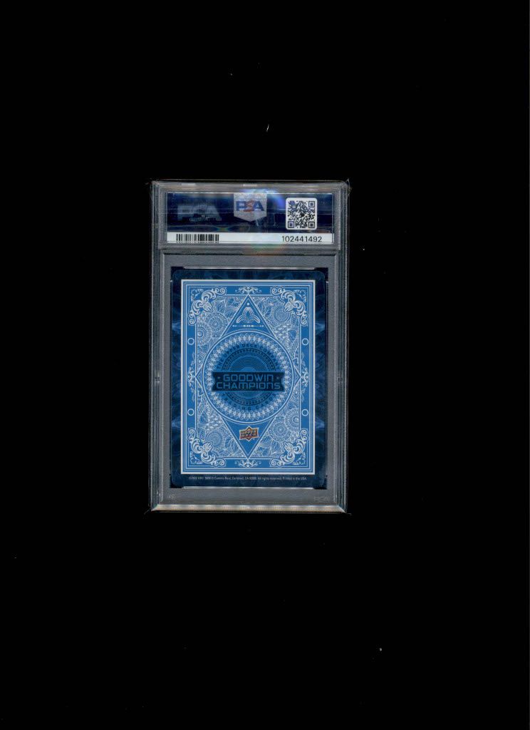 2022 Upper Deck Goodwin Champions Playing Cards  Will Zalatoris PSA MINT 9