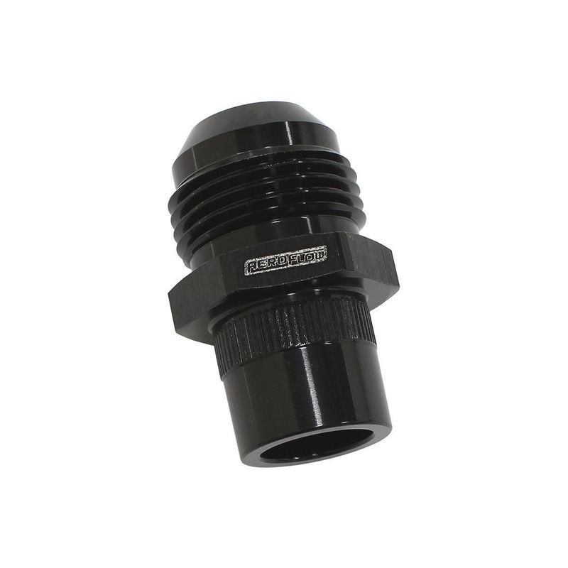 Aeroflow Press in Cover Breather Adapter -12AN - Black (Nissan RB26)