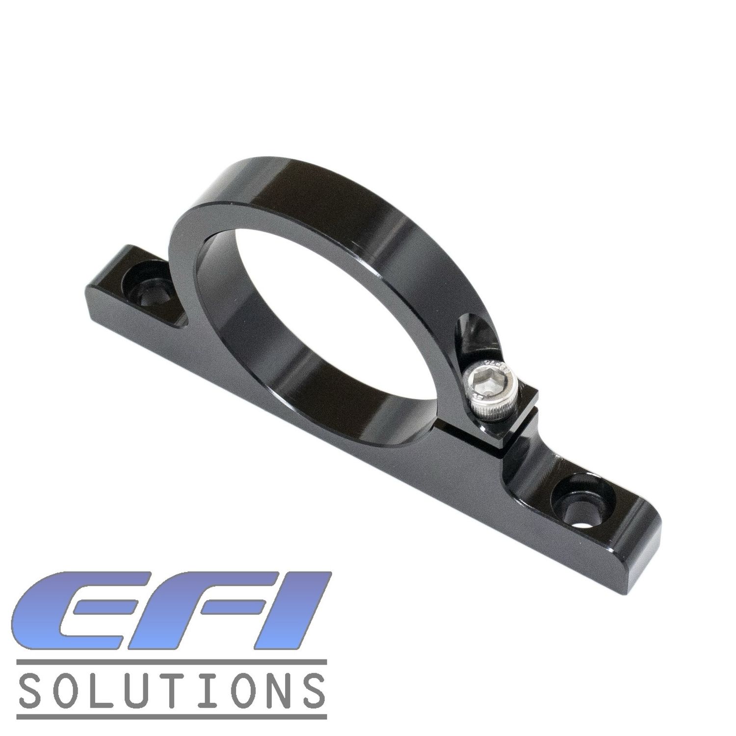 BILLET FILTER BRACKET 50MM DUAL HOLE MOUNT (BLACK)