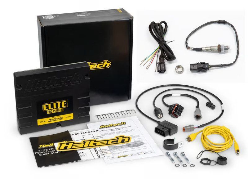 Haltech Elite PRO Plug-in ECU - Ford Falcon i6 &quot;Barra&quot; + Wideband Sensor Kit