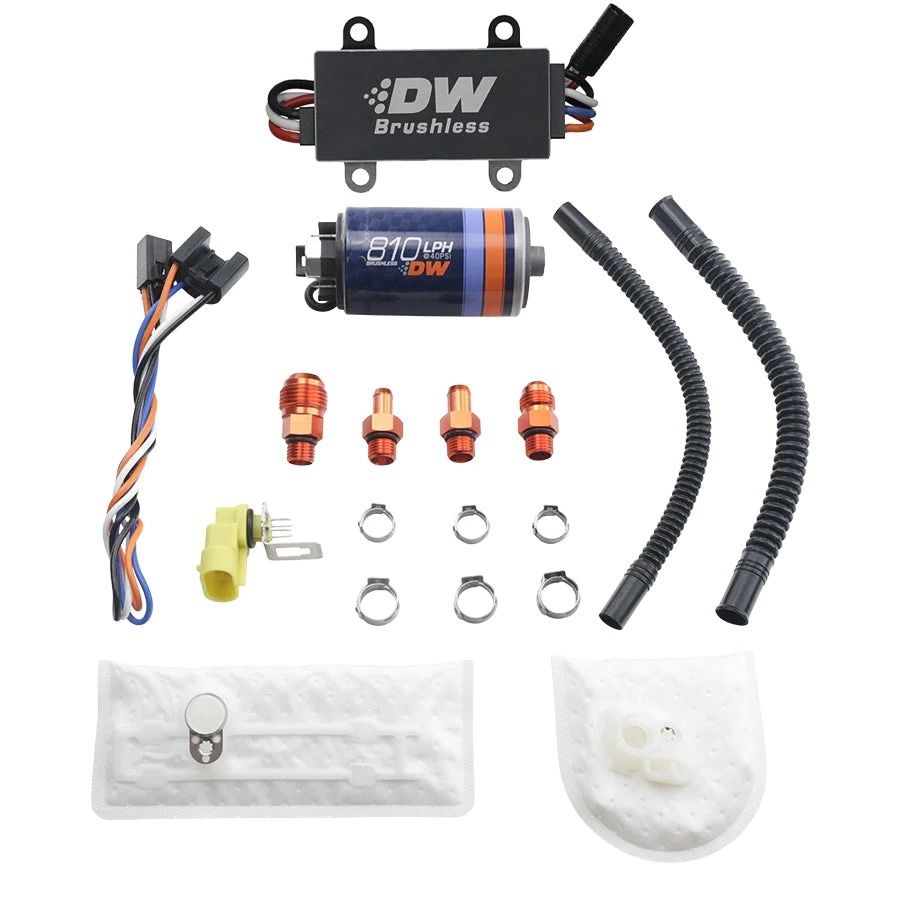 DW810 810lph In-Tank Brushless Fuel Pump W/ 9-1002 Install Kit + C105 Controller