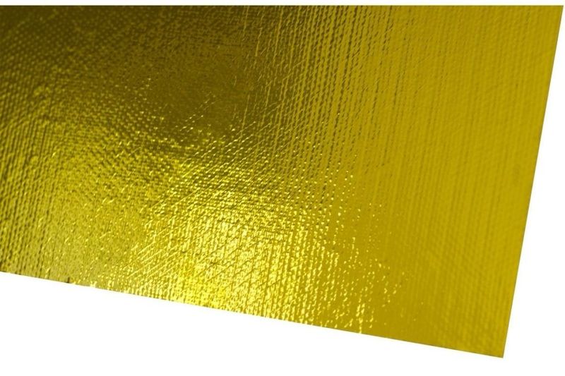 Raceworks Gold Heat Shield Sheet Self Adhesive 20″ X 20″