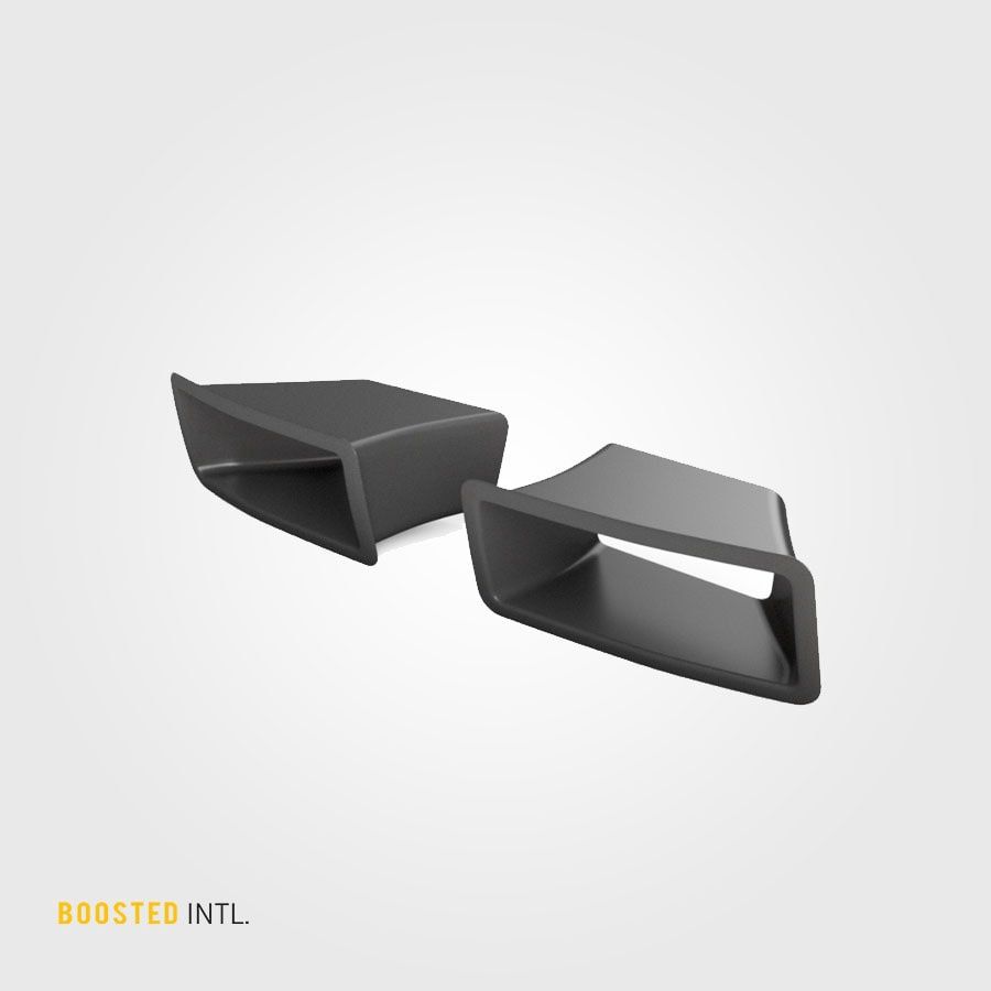 R32 GTR N1 Bumper Duct Inserts – Nissan Skyline R32 GTR N1 Bumper Duct Inserts – Nissan Skyline, Post Processing (Painted): Painted Matte Black