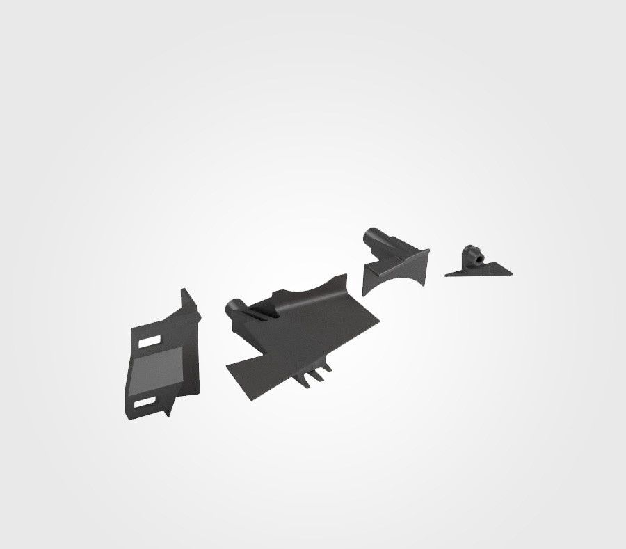 Nissan R32 GTR/GTS/GTST Headlight Tab Repair Kit, Side (For RHD vehicle): Driver and Passenger Side