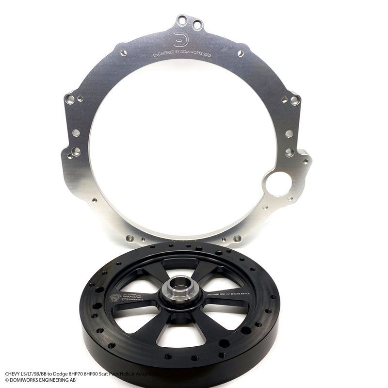 CHEVY LS/LT/SB/BB TO DODGE 8HP70 / 8HP90 SCAT PACK HELLCAT ADAPTER KIT