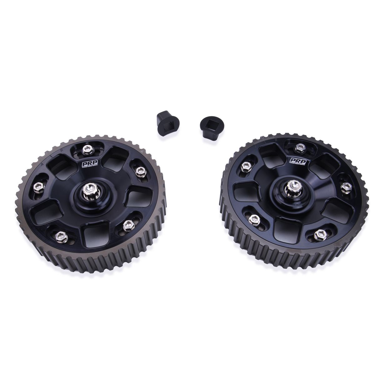 ADJUSTABLE CAM GEARS TO SUIT MITSUBISHI 4G63, Add billet retainer and Ti bolts: 652948760-1, Colour: Black, Gears: 652948760-1