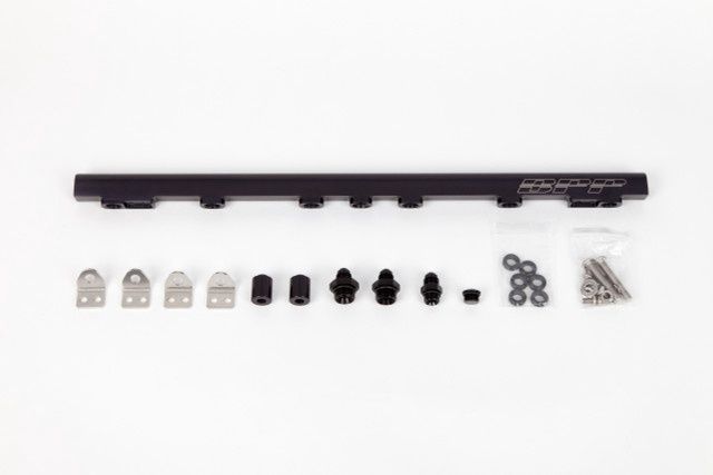 BPP Toyota 1JZ-GTE VVTi Fuel Rail Kit, Color: Black