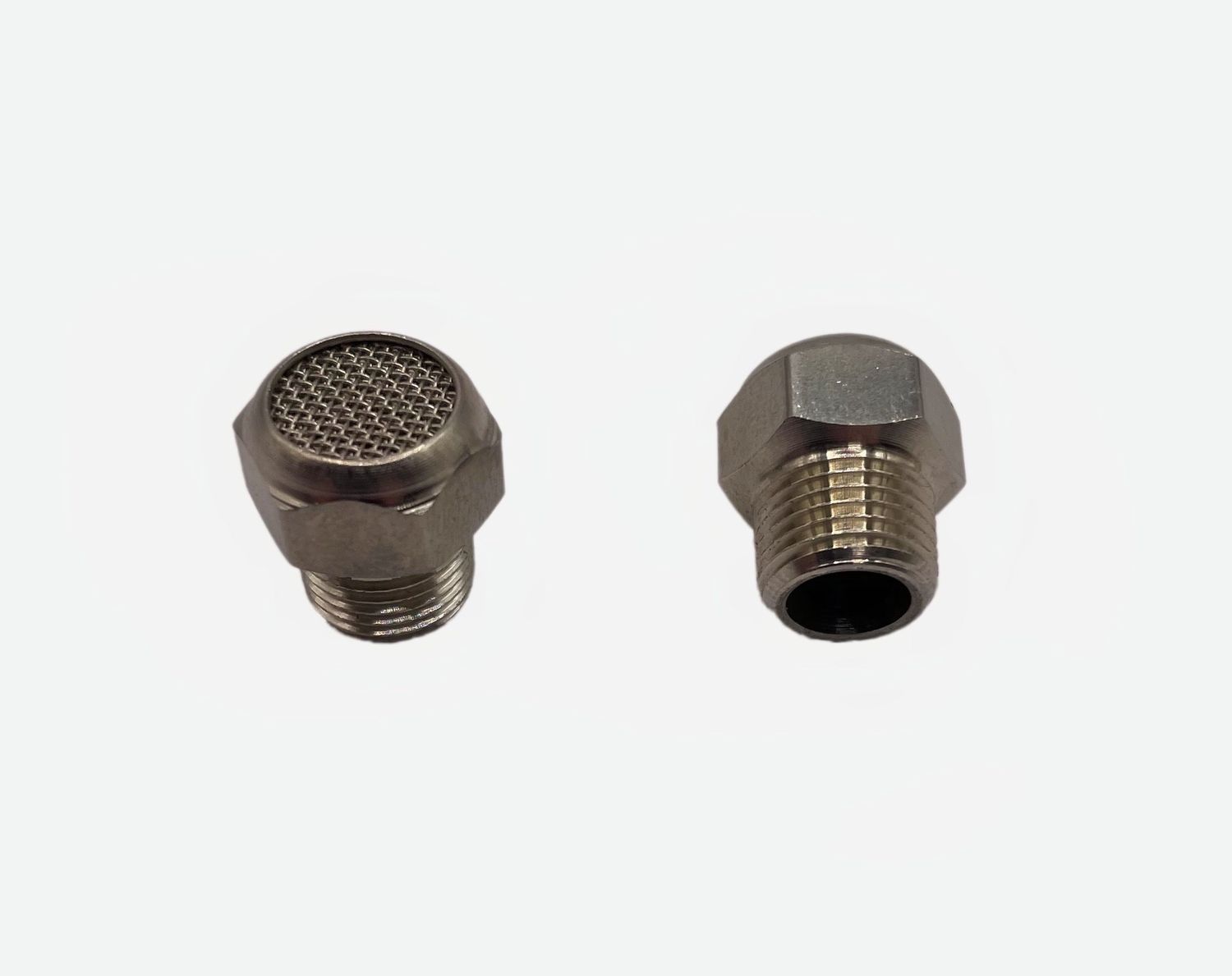 1/8 NPT Stainless Steel Mac Valve Breather Muffler fitting.