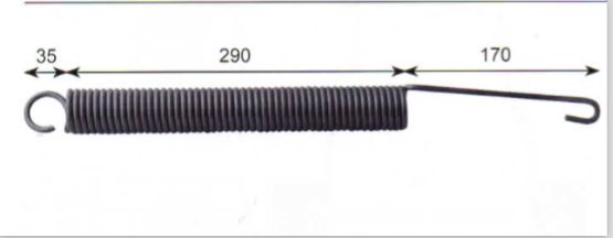 Ressort à traction pour couvercle de Diviseuse Merand