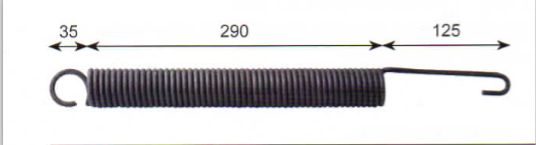 Ressort à traction pour couvercle de Diviseuse Mérand